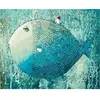 Figured'Art Peinture par Numéro Adulte Poisson Artistique - Activité Manuelle Kit de Loisir Créatif DIY Numéro d'Art Complet - 40x50cm sans châssis en bois