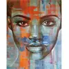 Figured'Art Peinture par Numéro Adulte Regard de Femme - Activité Manuelle Kit de Loisir Créatif DIY Numéro d'Art Complet - 40x50cm sans châssis en bois