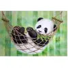 Figured'Art Peinture par Numéro Adulte Panda dans son Hamac - Activité Manuelle Kit de Loisir Créatif DIY Numéro d'Art Complet - 40x50cm sans châssis en bois