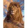 Peinture au numéro : Le Repos du Lion  - sans châssis en bois