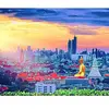 Peinture au numéro : Buddha Bangkok - toile tendue sur châssis