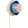 Warren & Laetitia MINA-Applique murale matériaux recyclés avec câble Ø20cm Multicolore