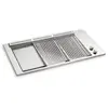 Planet BBQ OASI 80 Grill 2/3 - Plancha 1/3 - Encastrable + couvercle