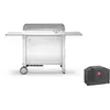 Planet Plancha électrique en inox Chef 80 cm Avec chariot fermé + housse