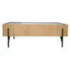 Table basse en bois clair avec 2 grands tiroirs SEQUOIA CONCEPT USINE