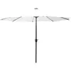 Parasol droit rond led diamètre 2,92 m écru MANAROLA, Concept Usine TU