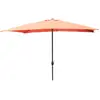 Concept Usine Parasol droit rectangulaire 2,93 x 1,93 m terracotta SPEZIA