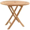 Table ronde pliable marron 80cm MEJIA, Concept Usine TU