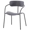 Lot de 4 chaise H. 77 cm non pliable en polypropylene interieur gris