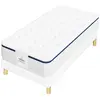 Leonis - Ensemble Matelas + Sommier Vasco bleu/blanc - 90x200 cm 90x20...