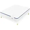 Leonis - Ensemble Matelas + Sommier Vasco bleu/blanc - 140x190 cm 140x...