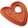 Le Biberon Français Anneau de dentition coeur Terracotta