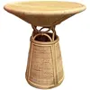 POPUS EDITIONS - Table d'appoint TOFFEE - Beige - Rotin
