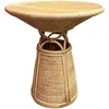 POPUS EDITIONS - Table d'appoint TOFFEE - Beige - Rotin