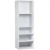 Sweeek - Module dressing avec 5 étagères. blanc. panneaux stratifiés