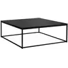 SWEEEK Table basse Industrielle structure métal noir L 100 x l 100 x H 36cm