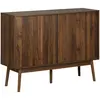 SWEEEK Buffet de rangement décor bois de noyer