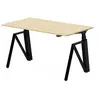 Bureau électrique assis-debout ergonomique Maxime Largeur 140 cm Bois ...