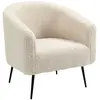 3S. x Home Fauteuil de salon design en Laine Blanc