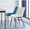 3S. x Home Lot de 2 chaises scandinaves en tissu Beige