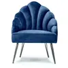 3S. x Home Fauteuil de salon en Métal Bleu Design