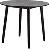 Nordlys Table à manger 4 personnes ronde en bois Marron