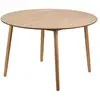 3S. x Home Table à Manger Design Ronde Scandinave Bois TRADITION 6P-MARRON