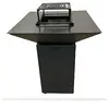 GRILL'CHIC Braséro Barbecue Le Cévenol 74x74x90 gris anthracite RAL 7016