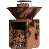 Braséro Barbecue Le Classique 80x90 corten DOUBLE CUVE - GRILL'CHIC - FABRICATION FRANÇAISE