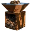 Braséro Barbecue - GRILL'CHIC - Le Classique 100x90 - Double cuve - Acier corten