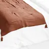L'EFFET PAPILLON Edredon Gaze de Coton 150 x 150 cm GAIA coloris Terracotta