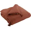 L'EFFET PAPILLON Bout de lit édredon Gaze de Coton 90 x 200 cm GAIA coloris Terracotta