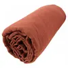 Drap housse Gaze de Coton 140x190 gaia matelas épais Terracotta
