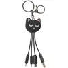 Câble de charge universel 3 en 1 Yello koko 15 cm Chat Noir