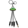 Yello koko Cable Andy multi-connecteur USBA vers USBC/Micro/Light 15cm Soucoupe