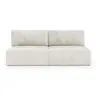 Nazar Canapé 3 places convertible en velours beige