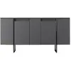 Concept-Usine Boras - Buffet Design Noir 4 Portes