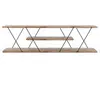 Meuble TV - CONCEPT USINE - Design Contemporain - Noyer - Métal - 120x30x33 cm