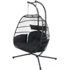 CONCEPT USINE FARO - Fauteuil suspendu 2 places noir