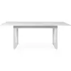 CONCEPT USINE Table à manger industrielle extensible 10 personnes blanche KOTOR