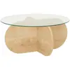 Concept-Usine Ribe - Table Basse En Bois Et Plateau En Verre