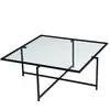 CONCEPT USINE LIMP - Table basse design noire en verre