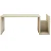 CONCEPT USINE MELMO - Table basse en bois effet pierre avec porte magazines