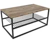 CONCEPT-USINE Table basse industrielle avec étagère factory