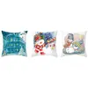 Taies d'oreiller de Noël - Motif Bonhomme de Neige (4 pcs)