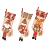 C234 3pcs Bonhomme de Neige Stocking Noël