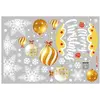 Décoration de boule - Sans colle - Doré