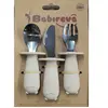 Set De 3 Couverts En Inox Beige