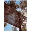PRESQU'ILE Quiberon 4mx4m Voile D'ombrage Rectangulaire Coulissante En Fibre De Coco