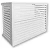 DECOCLIM Cache climatiseur - pompe à chaleur ALUMINIUM BLANC taille L